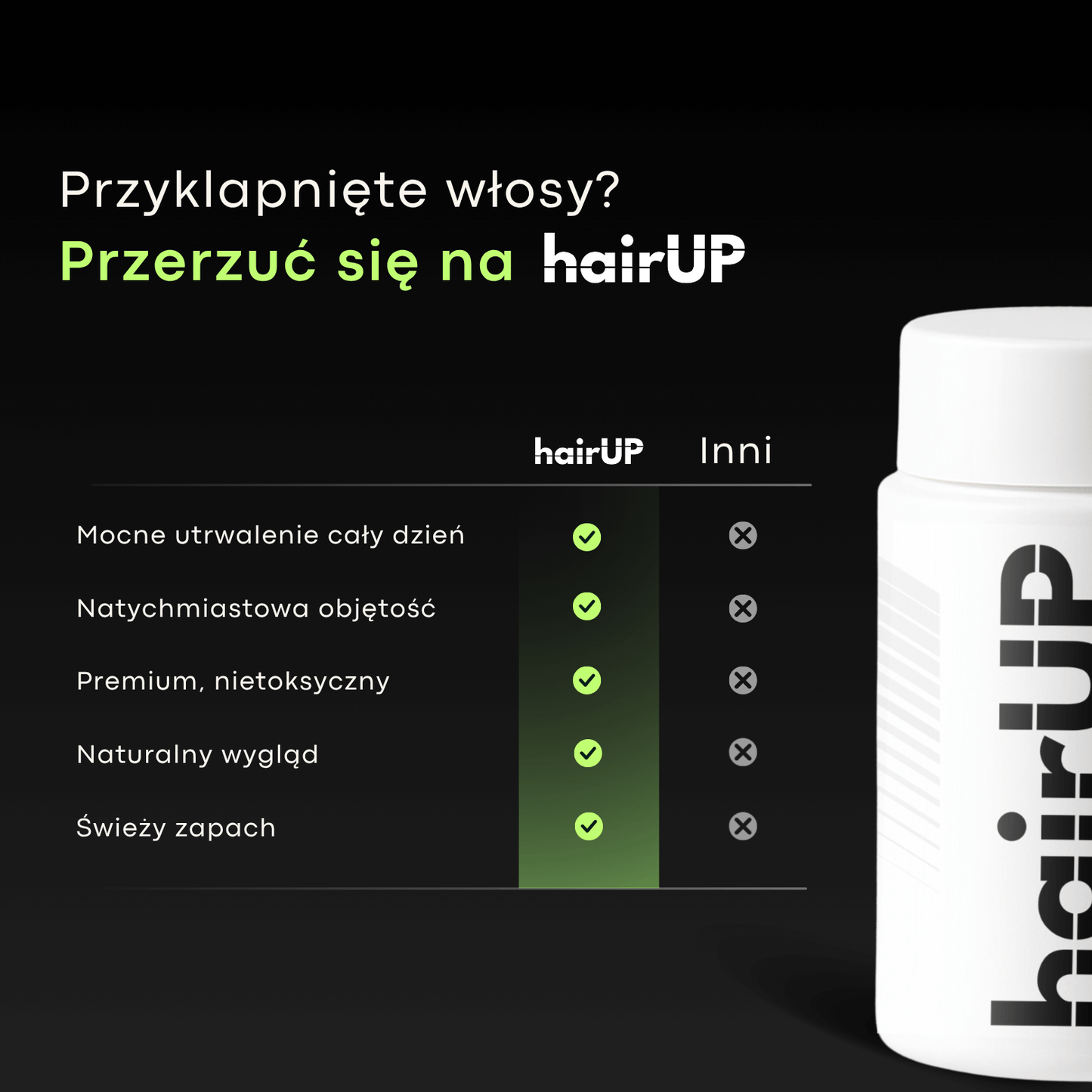 hairUP Puder do włosów